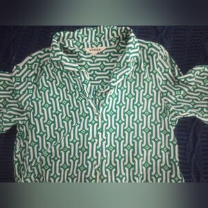 Gorgeous Emerald Green Cropped Voscos Top By Boden